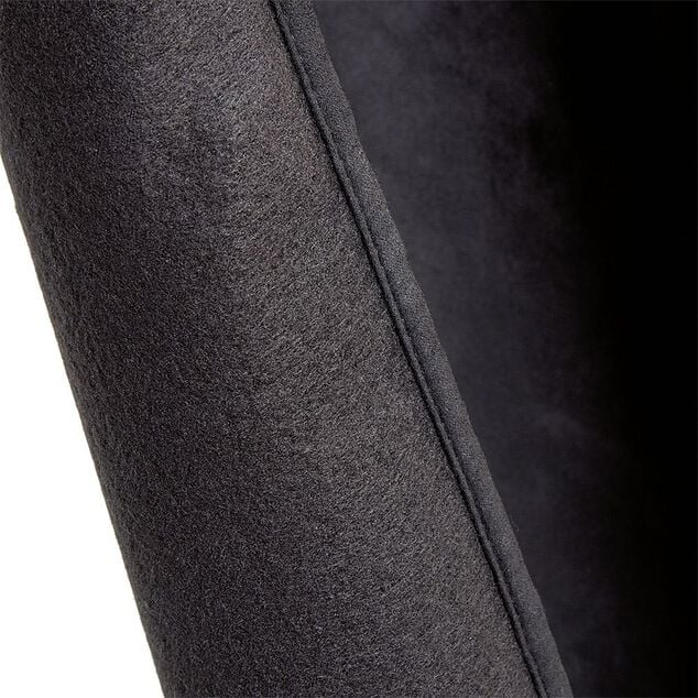 Rideau thermique polaire &agrave; oeillets uni noir 140x260cm