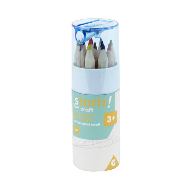 Mini crayon de couleur x13 et taille-crayon