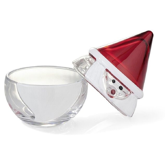 Bocal en verre avec couvercle design Père Noël (2 modèles)