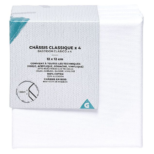 Ch&acirc;ssis entoil&eacute; blanc x4