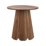 Table basse en bois Alba ronde marron naturel Ø45xH45cm