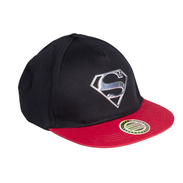 Casquette Superman coton noir et rouge