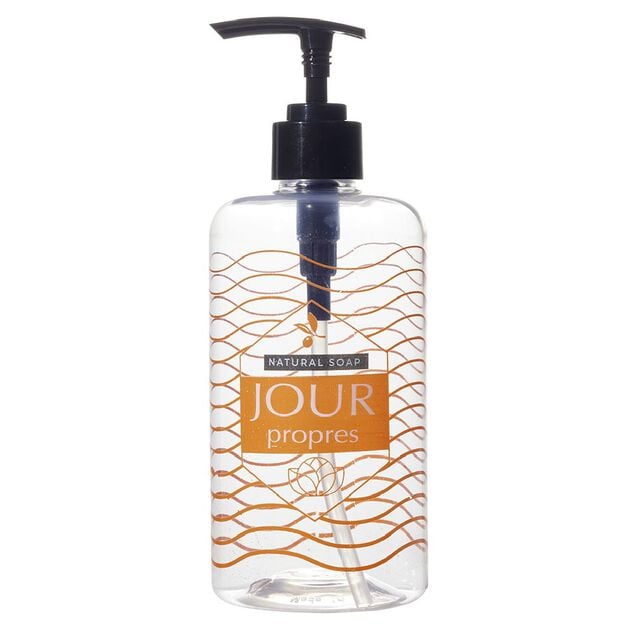 Distributeur de savon plastique imprim&eacute; 500 ml