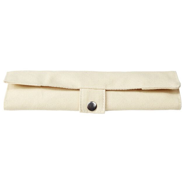 Étui avec couverts en bambou fourchette/couteau/cuillère 3 pièces