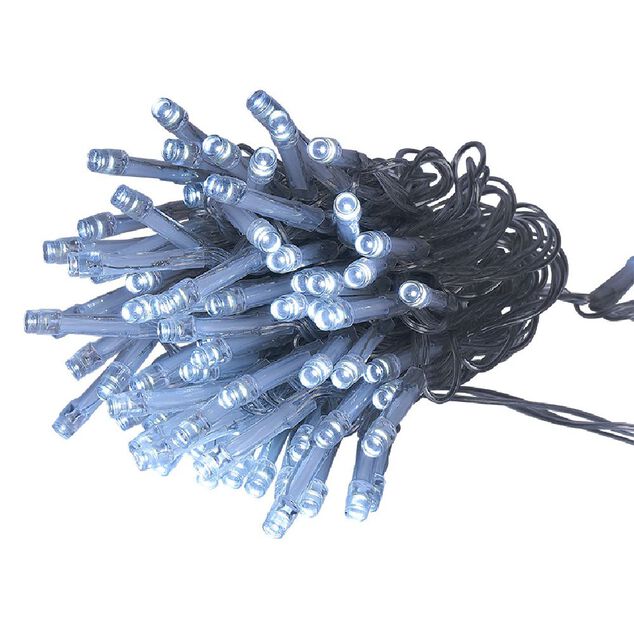Guirlande électrique solaire 200 LED 19,9m d'éclairage blanc froid