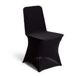 Housse de chaise extensible noire L44xP39XH91cm