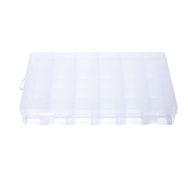 Bo&icirc;te de rangement pour vis et quincaillerie 36 compartiments 18,3x27,5cm