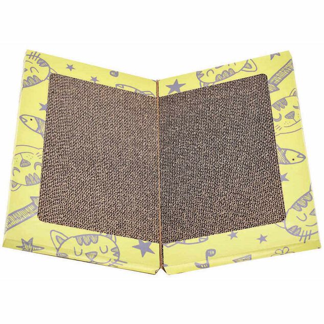 Tapis sortie de liti&egrave;re et griffoir pliable 36x42cm