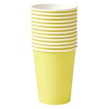 Gobelet en carton jaune x12 25cl