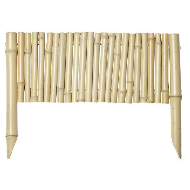Bordure en bambou à planter naturel