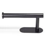 Support papier WC dérouleur métal noir