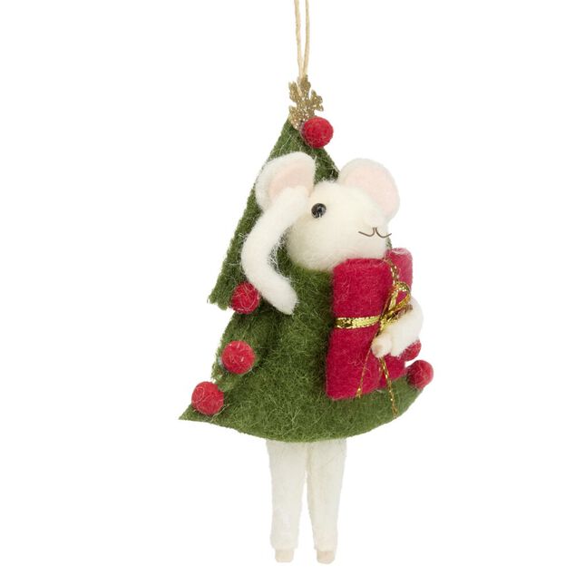 Souris &agrave; suspendre de No&euml;l H12cm (12 mod&egrave;les)