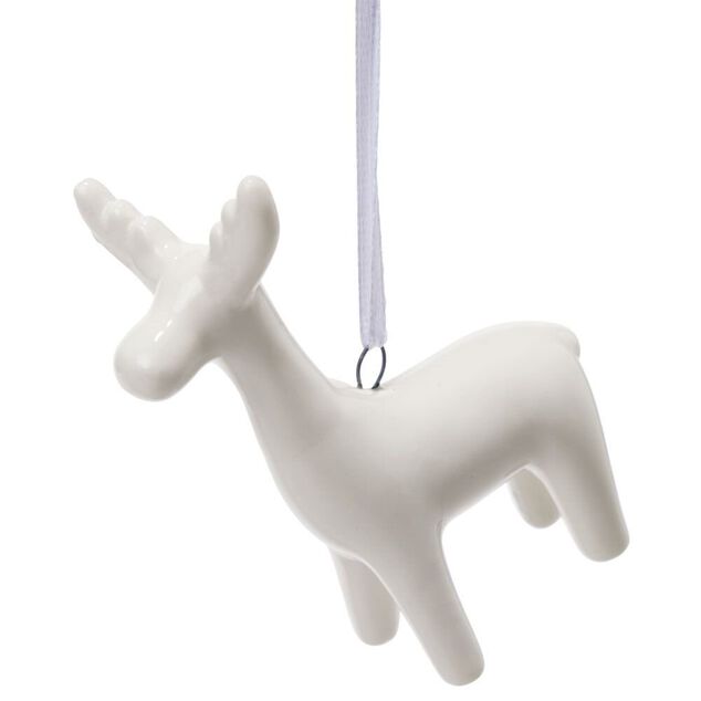 Décoration lumineuse Père Noël cerf sapin porcelaine rouge et blanc x4