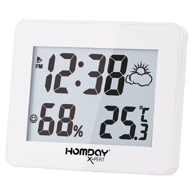 Thermom&egrave;tre hydrom&egrave;tre et r&eacute;veil