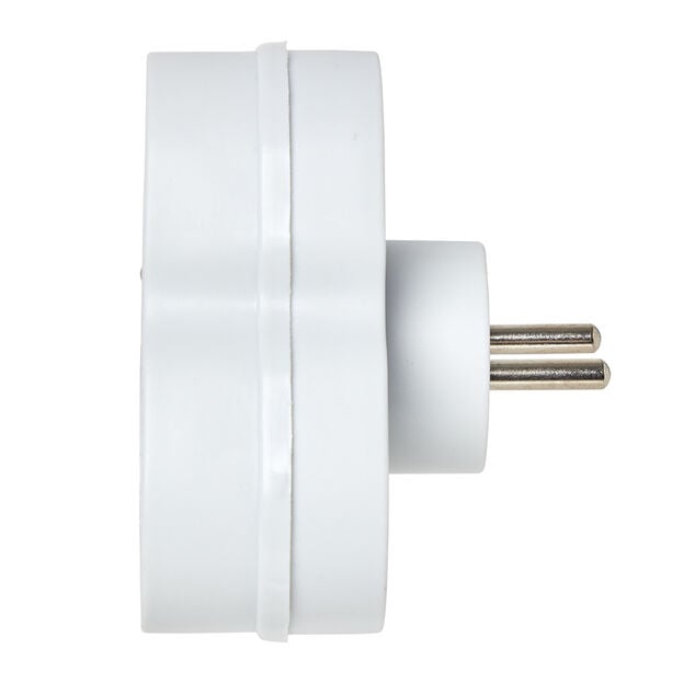 Multiprise triangulaire blanche 3 prises