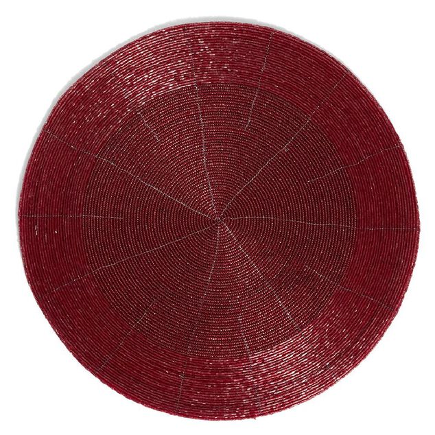 Set de table rond brillant &Oslash;33cm - 4 mod&egrave;les