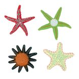 Jeu de plong&eacute;e lest&eacute; &eacute;toile de mer  x4 plastique (3 mod&egrave;les)