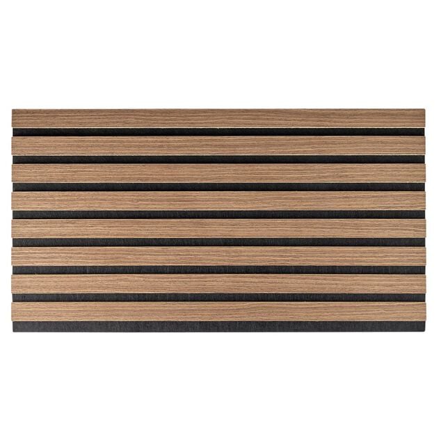 Panneau mural d&eacute;coratif x5 acoustique adh&eacute;sif marron 32x60cm