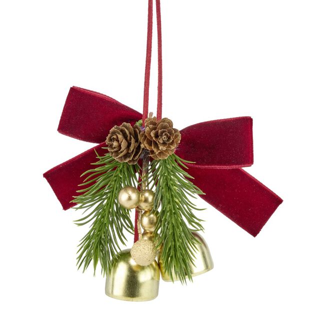 Clochette de No&euml;l d&eacute;corative &agrave; suspendre H10cm