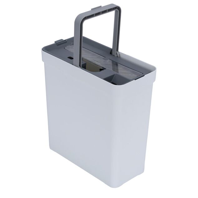 Seau essoreur compact 10L avec balai rotatif et 1 recharge 30,5x22xH148cm