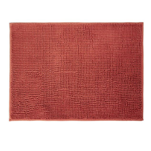 Tapis de bain antid&eacute;rapant ultra-absorbant terracotta 45x65cm