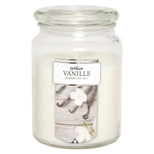 Bougie parfum&eacute;e bonbonni&egrave;re en verre