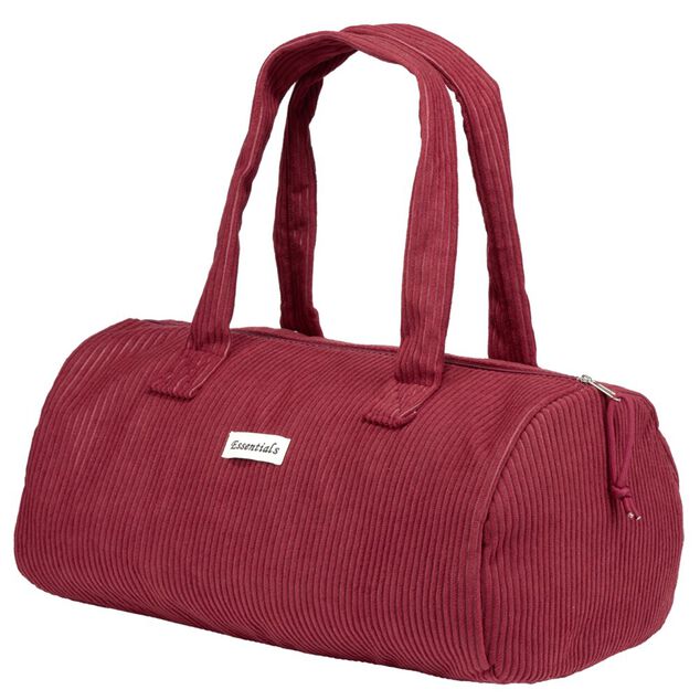 Sac de voyage polochon textile bordeaux 42x22xH20cm