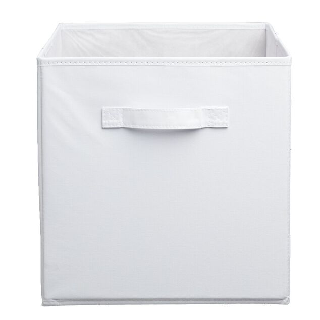 Panière Box Cube 31x31x31cm blanc