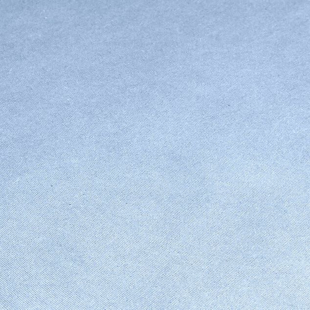 Parure de lit 2 personnes 240x220cm avec 2  taies polyester uni bleu