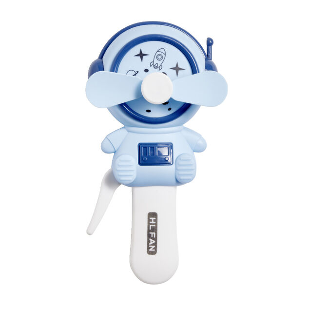 Ventilateur manuel forme astronaute 3 coloris