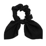 Chouchou foulard satin&eacute; blanc