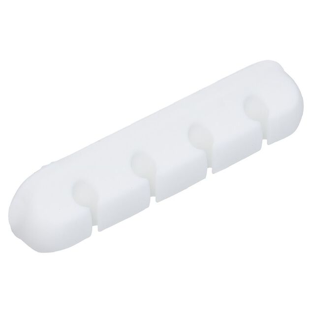 Attache c&acirc;ble adh&eacute;sif 4 entr&eacute;es noir ou blanc