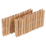 Pince &agrave; linge bambou naturel x24