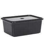 Bo&icirc;te de rangement 6 L noir