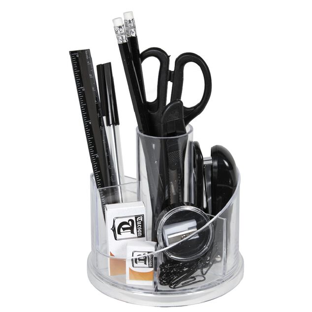 Organisateur de bureau rotatif 12 pi&egrave;ces