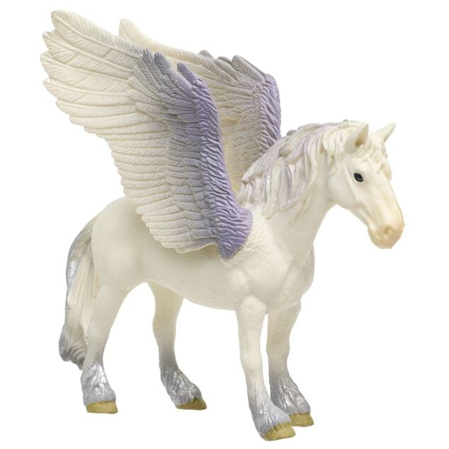 Figurine licorne ou griffon cr&eacute;ature fantastique blanc 14x4,5xH10cm (2 mod&egrave;les)