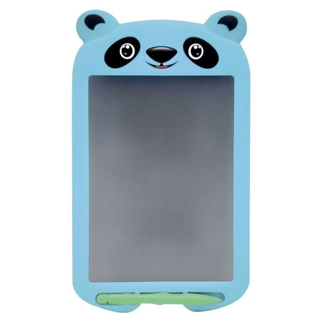 Tablette d'écriture enfant écran LCD forme ours H20cm blanc ou bleu