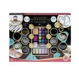 Coffret maxi 2en1 fabrique à bijoux perles et maquillage 36x47cm