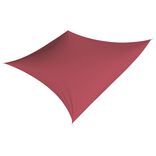 Voile d'ombrage Square carr&eacute; rouge 290x290cm