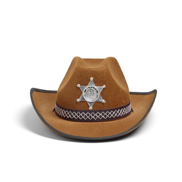 Chapeau de cow boy enfant marron 35x26xH14cm