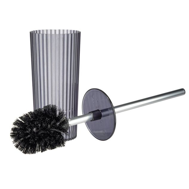 Accessoires salle de bain x5 plastique noir transparent