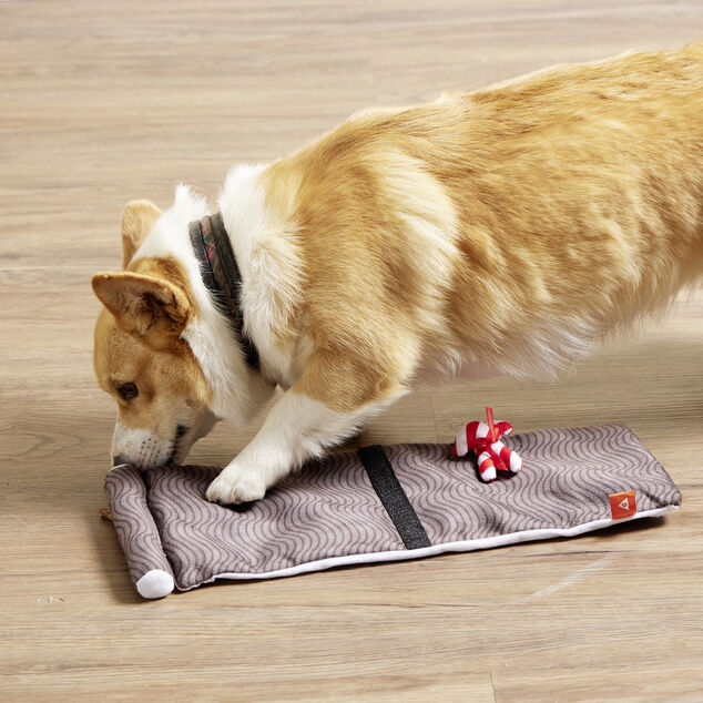 Tapis de fouille pour chien avec d&eacute;cor No&euml;l 15x43cm