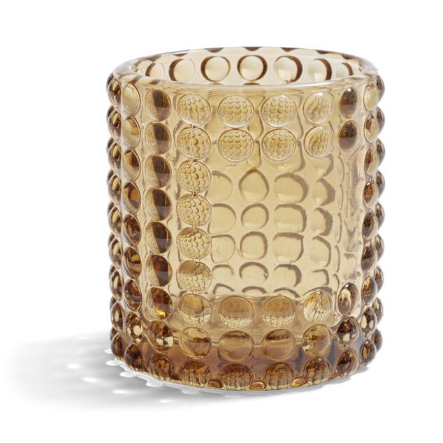 Bougeoir bubble marron Ø7,8cm