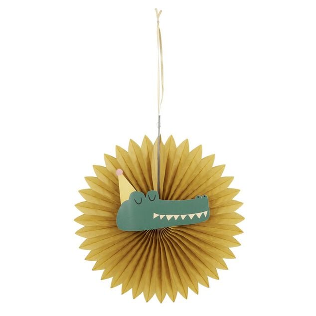 &Eacute;ventail &agrave; suspendre th&egrave;me animaux sauvage papier de soie x3