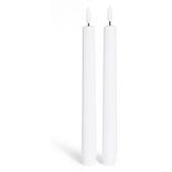 Bougie chandelle LED blanche x2