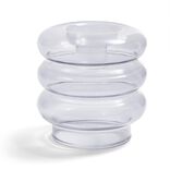 Bougeoir anneau bleu Ø9xH8,5cm