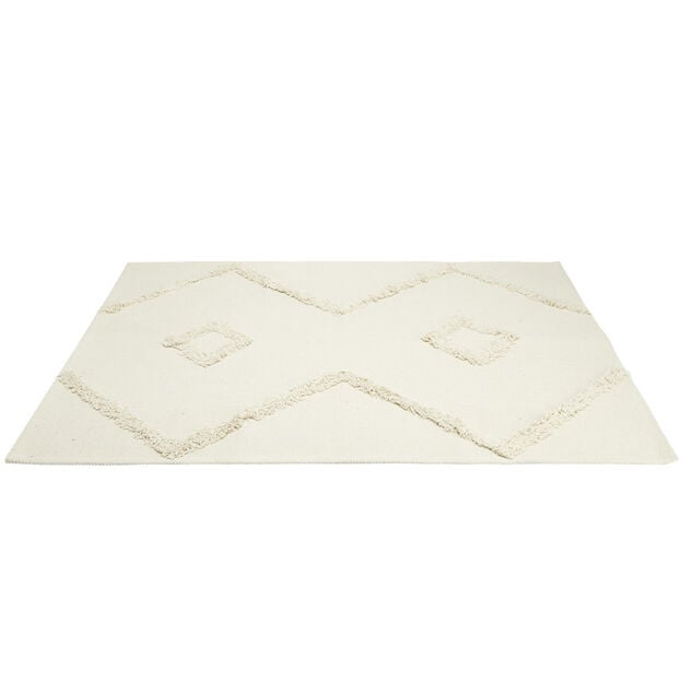 Tapis d'int&eacute;rieur polycoton motif azt&egrave;que tuft&eacute; 60x90cm (4 mod&egrave;les)