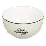Bol en porcelaine vert avec inscription "Good Morning"