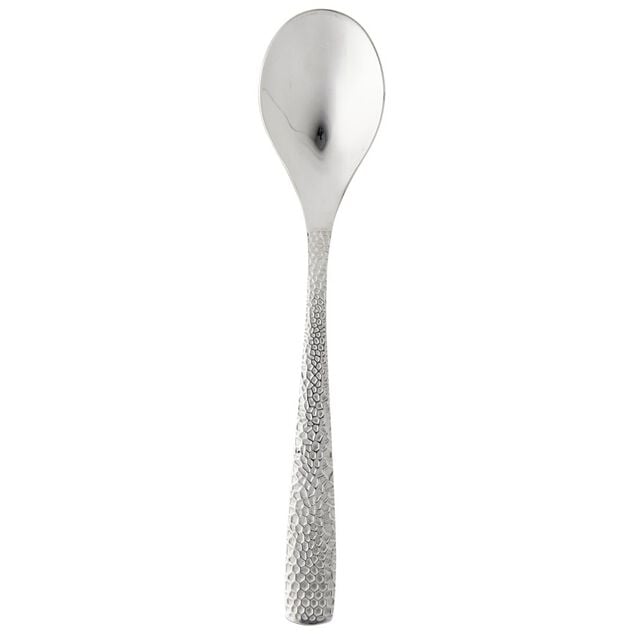 Cuill&egrave;re &agrave; soupe inox motif poin&ccedil;on relief gamme EMPREINTE