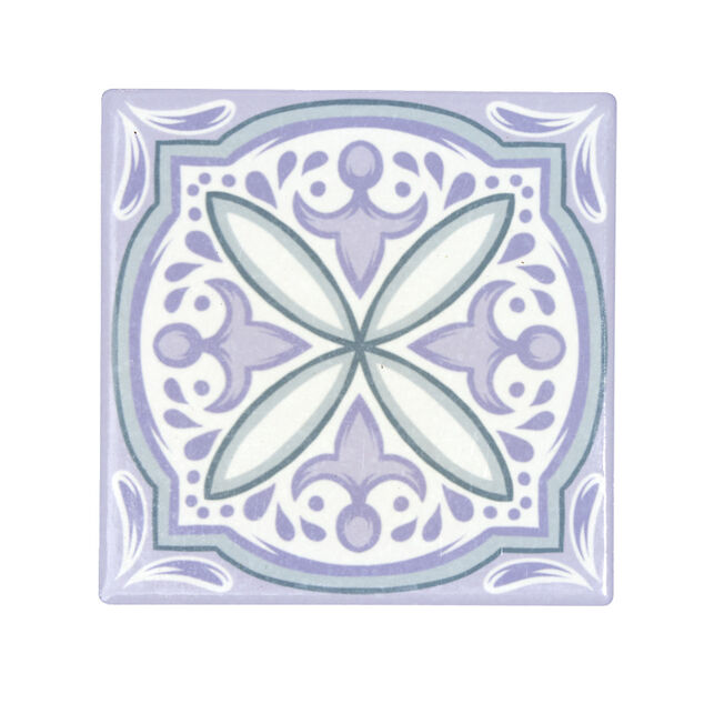 Sous verre en dolomite imprimé 10x10cm - 6 modèles